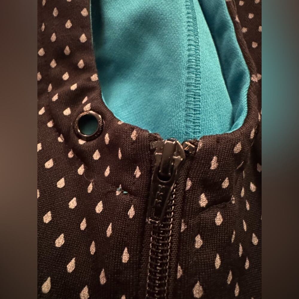 Black and White Polka Dot Hoodie - Picture 3 of 5